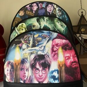 Loungefly Harry Potter 3 pocket Character Backpack. NWT